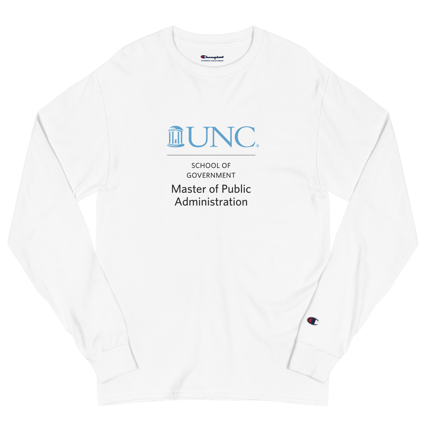 UNC School of Government Men's Champion Long Sleeve Shirt